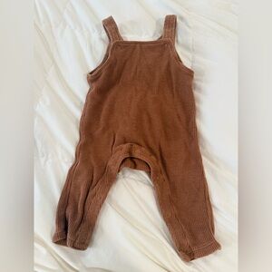 Angel Dear Brown Overalls 3-6M